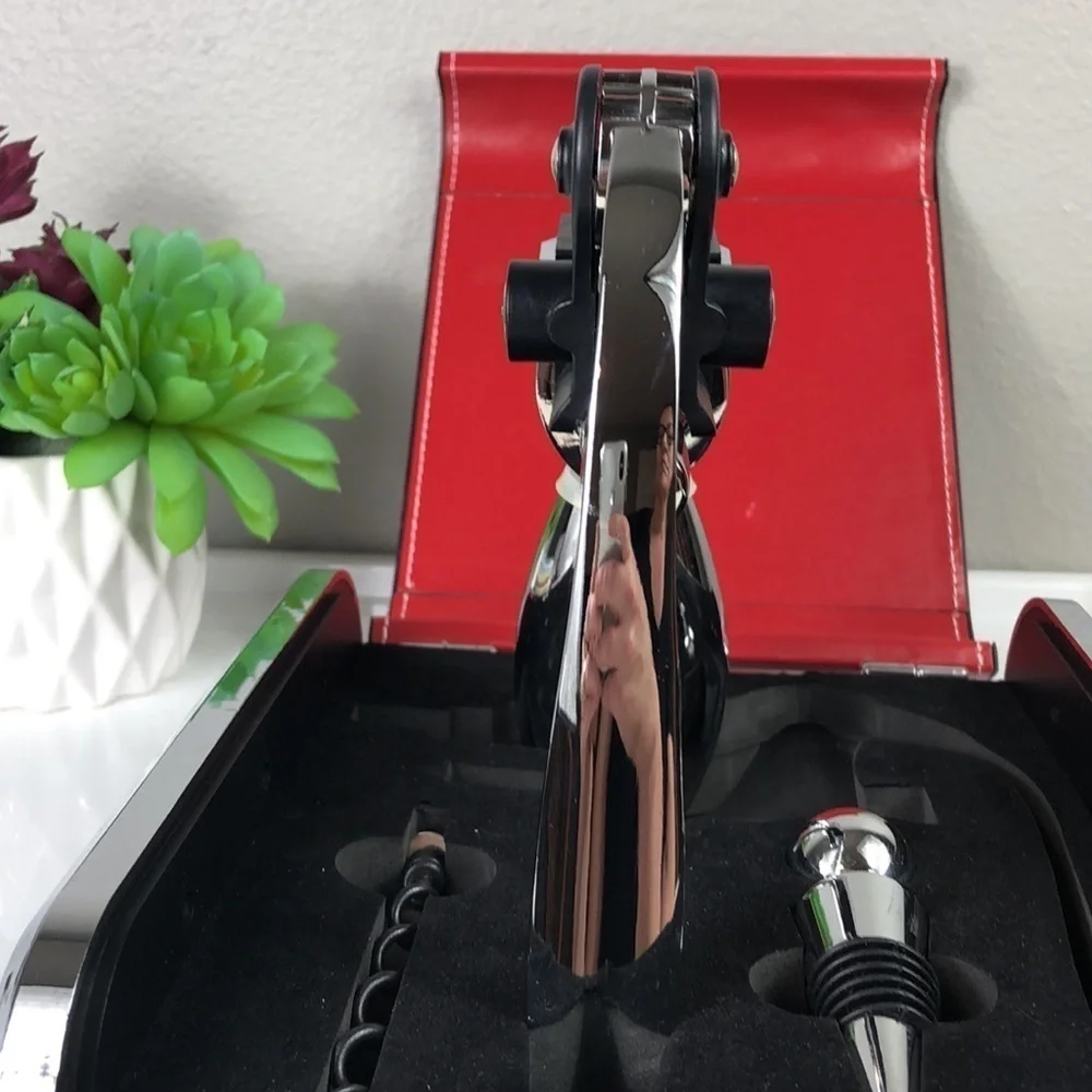 Wine Valet Kit Wine Opener Stopper Case Bar Accessory
